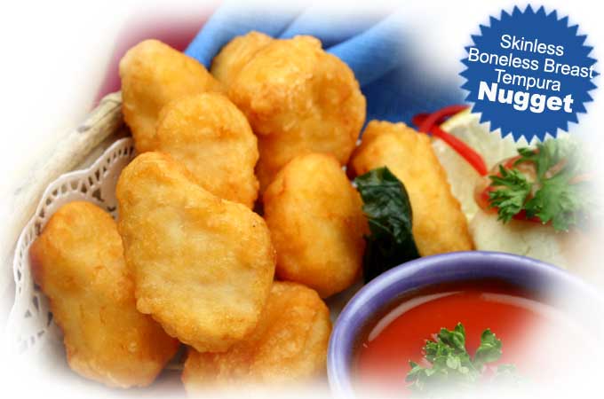 Coated Tempura Nugget Coated Tempura Nugget